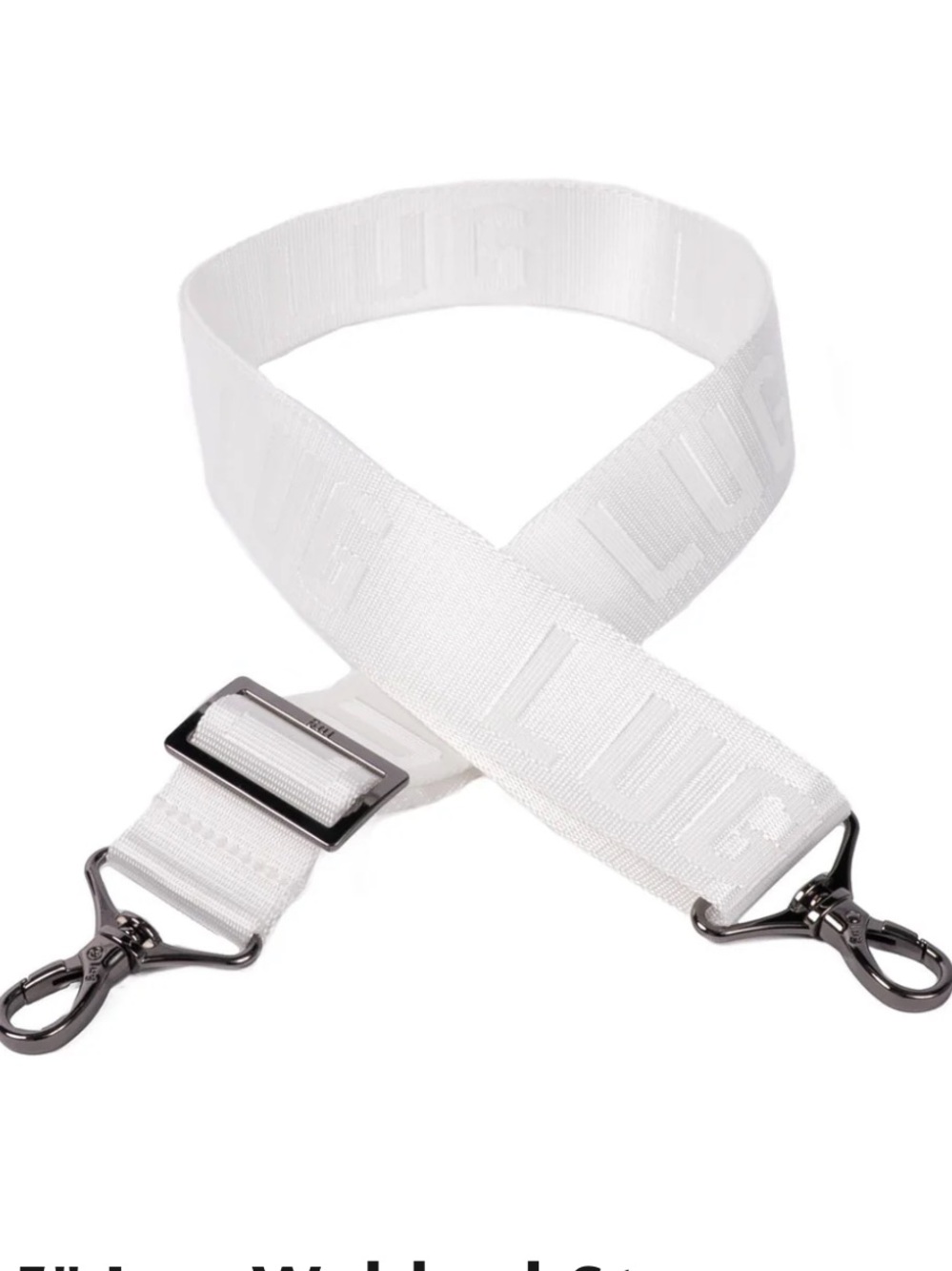 Lug 1.5" Lug Webbed Strap White